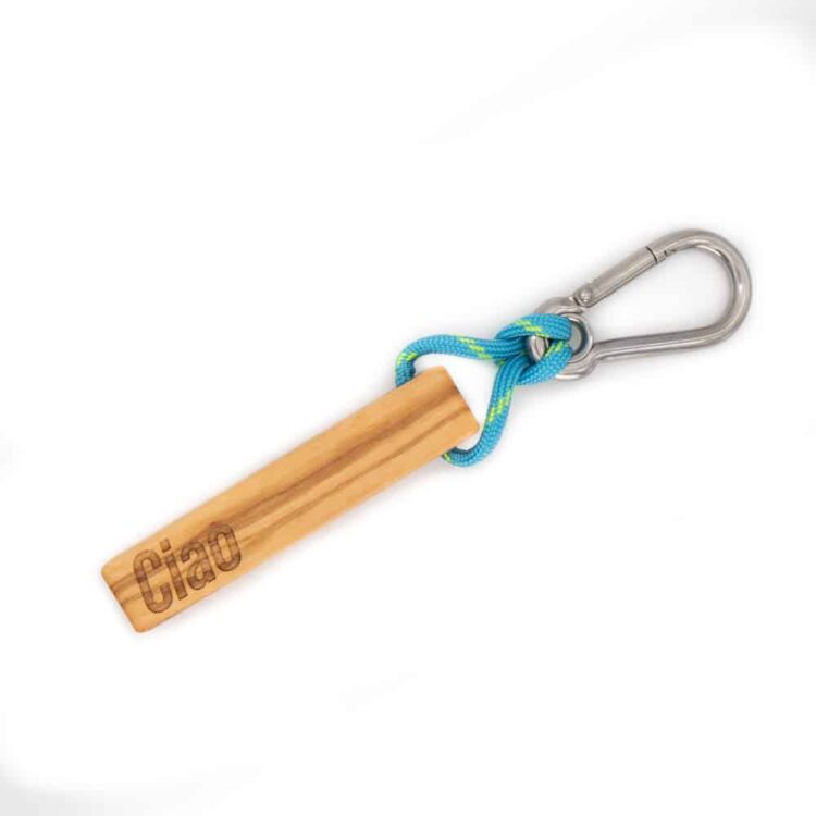Ciao Olivenholz Schlüsselanhänger von van branch, handgefertigt für Dich
